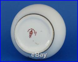 ROYAL CROWN DERBY Vase c1896 Gilded Hand Painted BIRD & Roses Pattern