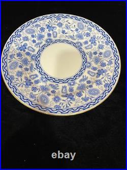 ROYAL CROWN DERBY WILMOT LUNCHEON SALAD PLATE 8 1/4 BLUE AND WHITE Set of 11