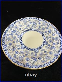 ROYAL CROWN DERBY WILMOT LUNCHEON SALAD PLATE 8 1/4 BLUE AND WHITE Set of 11