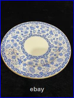 ROYAL CROWN DERBY WILMOT LUNCHEON SALAD PLATE 8 1/4 BLUE AND WHITE Set of 11