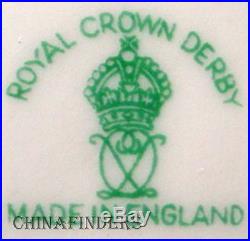ROYAL CROWN DERBY china GREY SCROLL pattern Cream Soup and Saucer
