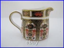 ROYAL Crown Derby 1128 OLD IMARI Bone China Full Miniature TEA SET & Oval Tray