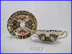 ROYAL Crown Derby 2451 Traditional IMARI Bone China SOUP Cup Bowl & Saucer Set
