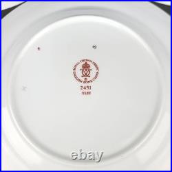 ROYAL Crown Derby 2451 Traditional IMARI China Dinner 22cm Plate Set of 6 used