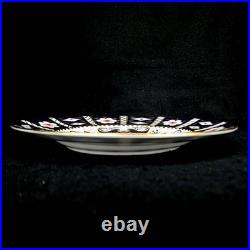 ROYAL Crown Derby 2451 Traditional IMARI China Dinner 22cm Plate Set of 6 used