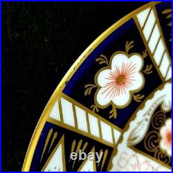 ROYAL Crown Derby 2451 Traditional IMARI China Dinner 22cm Plate Set of 6 used
