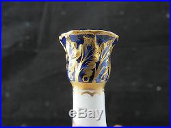 Rare 1905 Royal Crown Derby Blue Striped Vase Signed By Reuben Hague