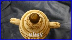 Rare 19thCentury Royal Crown Derby Hand Painted Scene Lid. Handle Urn Vase c1825