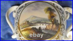 Rare 19thCentury Royal Crown Derby Hand Painted Scene Lid. Handle Urn Vase c1825 Rare 19thCentury Royal Crown Derby Hand Painted Scene Lid. Handle Urn Vase c1825