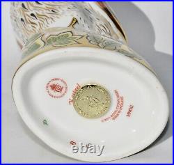 Rare 2011 Royal Crown Derby Paperweight KESTREL Birds of Prey 1st Qlty Gold Stop