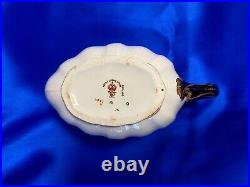 Rare ANTIQUE 1921 ROYAL CROWN DERBY 3973 GRAVY BOAT OnPlate 6 3/4 x 3 x 4 1/2