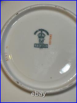 Rare Antique Pink Royal Crown Derby Hand Painted 24k Gold Cup & Saucer Excellent