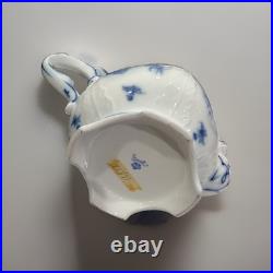Rare Antique Royal Crown Derby Flow Blue Victorian Portrait Teapot Excellent