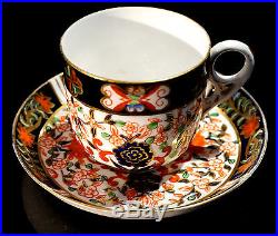 Rare Antique Royal Crown Derby Imari Tea Cup And Saucer Circa 1880