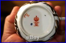 Rare Antique Royal Crown Derby Imari Tea Cup And Saucer Circa 1880
