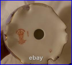 Rare Art Nouveau Royal Crown Derby Ewer Gilded Gold Leaves made for Tiffany & Co