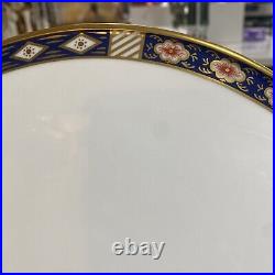 Rare Crown Derby Kedleston English Pudding Platter Mint