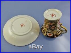 Rare Imari 2451 Cocoa Chocolate Cup & Saucer By Royal Crown Derby 1911/06