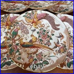 Rare Item Royal Crown Derby Old Abbey Dinner Plates Set of 6 26.6cm 1973 Mint