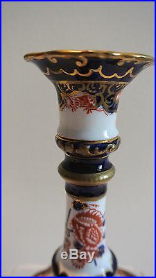 Rare Pair Of Royal Crown Derby Candlesticks Date Code For 1904