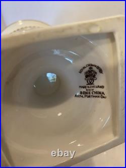 Rare Pair Of Royal Crown Derby Portman Oak Vases Year 1961 A1174