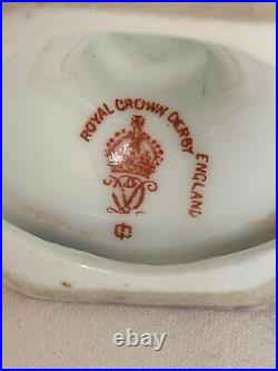 Rare Pair Of Royal Crown Derby Vases Artist Signed George Jessop