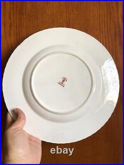 Rare ROYAL CROWN DERBY Plate Bonechina England XXII GOLDEN Birds 26.5 Cm R