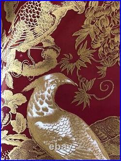 Rare ROYAL CROWN DERBY Plate Bonechina England XXII GOLDEN Birds 26.5 Cm R