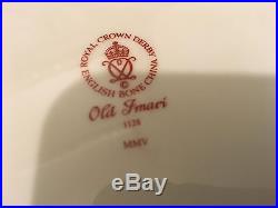 Rare Royal Crown Derby 1128 Imari Hartington Tray Solid Gold Band Best Quality