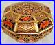 Rare-Royal-Crown-Derby-1128-Or-Old-Imari-Covered-Octagonal-Box-Date-Code-1917-01-sdwg