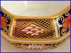 Rare Royal Crown Derby 1128 Or Old Imari Covered Octagonal Box Date Code 1917