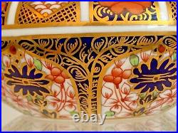 Rare Royal Crown Derby 1128 Or Old Imari Large Covered Oval Box Date Code 1917