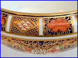 Rare Royal Crown Derby 1128 Or Old Imari Large Covered Oval Box Date Code 1917
