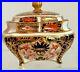 Rare-Royal-Crown-Derby-1128-Or-Old-Imari-Square-Covered-Box-Date-Code-1918-01-fby