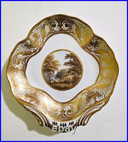 Rare Royal Crown Derby 1796-1814 Set of 3 dishes heavily gilded