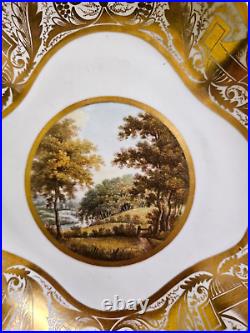 Rare Royal Crown Derby 1796-1814 Set of 3 dishes heavily gilded