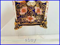 Rare Royal Crown Derby 2415 Traditional Imari Tea Caddy Made For Tiffany & Co