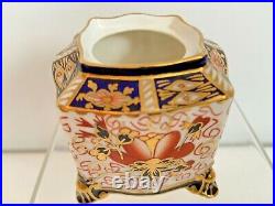 Rare Royal Crown Derby 2415 Traditional Imari Tea Caddy Missing LID