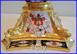 Rare Royal Crown Derby 2451 Candlestick 10 & 1/2 Inches Tall