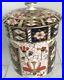 Rare-Royal-Crown-Derby-2451-Or-Traditional-Imari-Condiment-Jar-Date-Code-1917-01-qhi