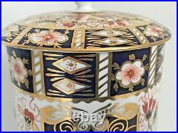Rare Royal Crown Derby 2451 Or Traditional Imari Condiment Jar Date Code 1917