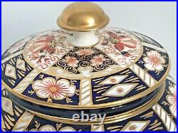 Rare Royal Crown Derby 2451 Or Traditional Imari Covered Round Box -tiffany & Co