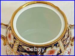 Rare Royal Crown Derby 2451 Or Traditional Imari Jam Pot Date Code 1917