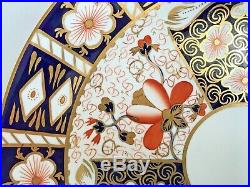 Rare Royal Crown Derby 2451 Traditional Imari 14 Inch Chop Plate Round Platter