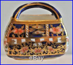 Rare Royal Crown Derby 6299 Or Derby Witches Miniature Basket Date Code 1913