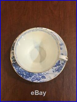 Rare Royal Crown Derby Blue Aves Jumbo Cup saucer England bone china oversized