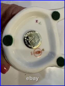 Rare Royal Crown Derby Bone China Handpainted Honey Bear Gold Stopper Perfect