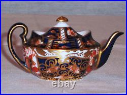 Rare! Royal Crown Derby Old Imari Cobalt Mini / Miniature 5 Piece Tea Set Mint