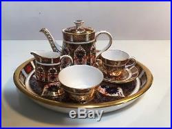 Rare Royal Crown Derby Old Imari Miniature Tea Set All 1st Quality And Perfect