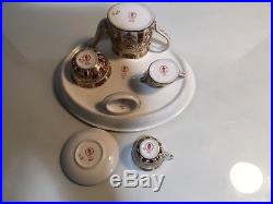 Rare Royal Crown Derby Old Imari Miniature Tea Set All 1st Quality And Perfect